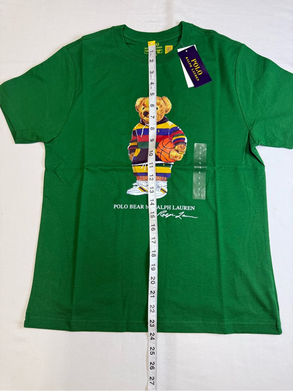 polo ralph lauren Boys Polo Bear Jersey Cotton Tee Sz L (14 - 16) short Sleeve - Picture 2 of 13